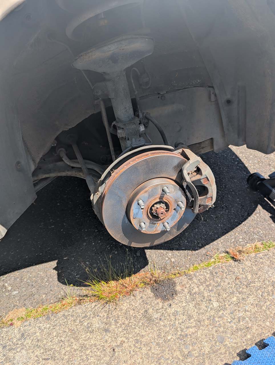 Brake rotor and caliper on 2001 Toyota Solara